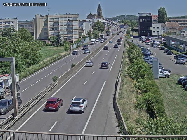 <h2>Caméra autoroute France - A31, Thionville direction Metz</h2>