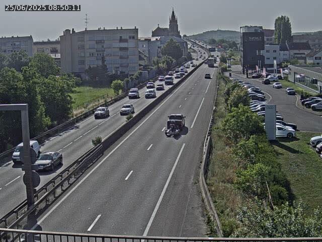 <h2>Caméra autoroute France - A31, Thionville direction Metz</h2>