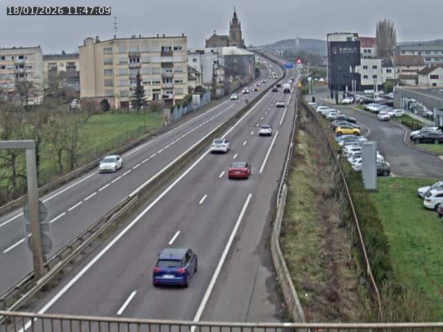 <h2>Caméra autoroute France - A31, Thionville direction Metz</h2>