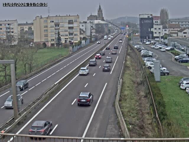<h2>Caméra autoroute France - A31, Thionville direction Metz</h2>