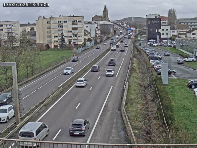 <h2>Caméra autoroute France - A31, Thionville direction Metz</h2>
