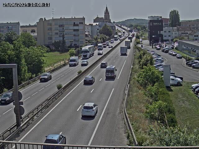 <h2>Caméra autoroute France - A31, Thionville direction Metz</h2>