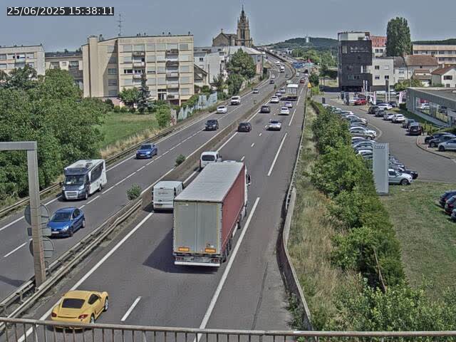 <h2>Caméra autoroute France - A31, Thionville direction Metz</h2>