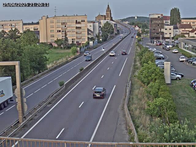 <h2>Caméra autoroute France - A31, Thionville direction Metz</h2>