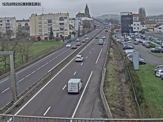 <h2>Caméra autoroute France - A31, Thionville direction Metz</h2>