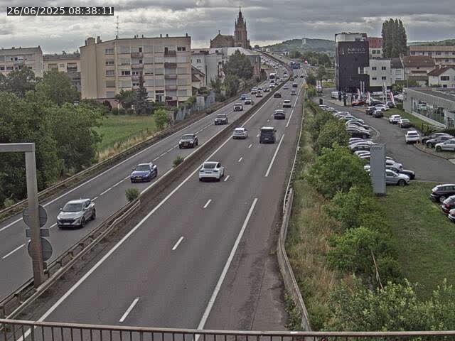 <h2>Caméra autoroute France - A31, Thionville direction Metz</h2>