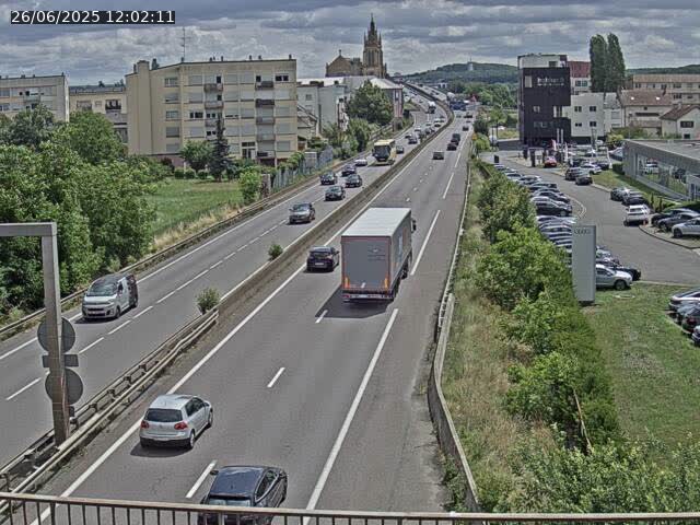 <h2>Caméra autoroute France - A31, Thionville direction Metz</h2>