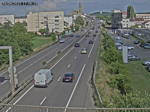 <h2>Caméra autoroute France - A31, Thionville direction Metz</h2>