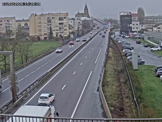 <h2>Caméra autoroute France - A31, Thionville direction Metz</h2>
