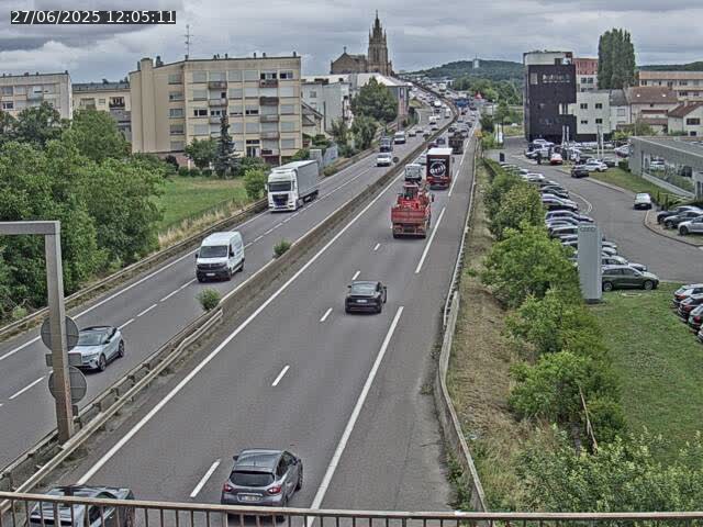 <h2>Caméra autoroute France - A31, Thionville direction Metz</h2>