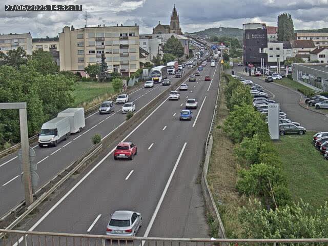 <h2>Caméra autoroute France - A31, Thionville direction Metz</h2>