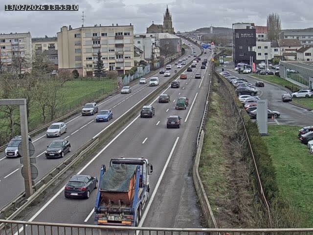 <h2>Caméra autoroute France - A31, Thionville direction Metz</h2>