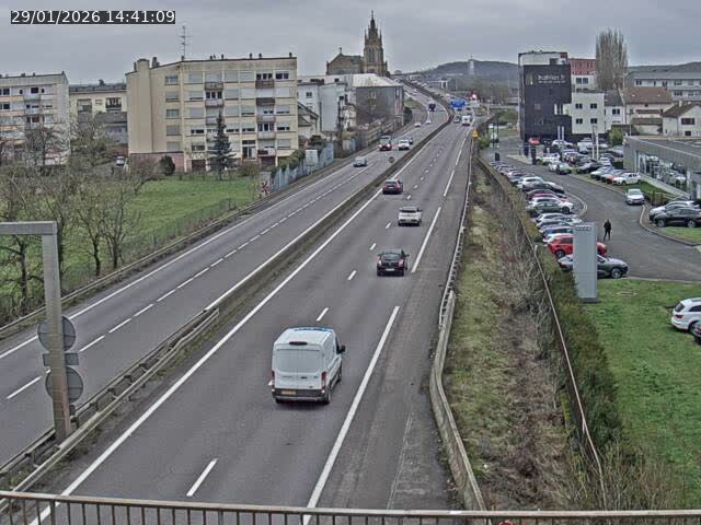 <h2>Caméra autoroute France - A31, Thionville direction Metz</h2>