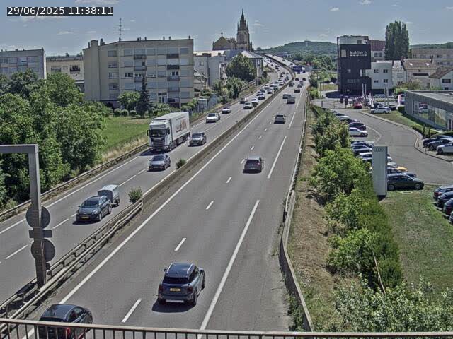 <h2>Caméra autoroute France - A31, Thionville direction Metz</h2>