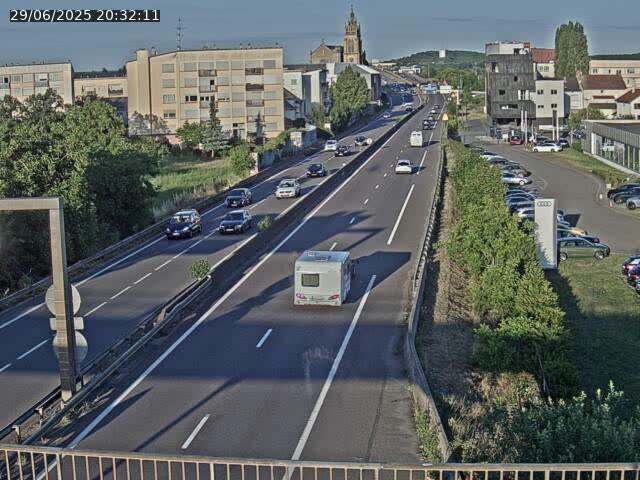 <h2>Caméra autoroute France - A31, Thionville direction Metz</h2>