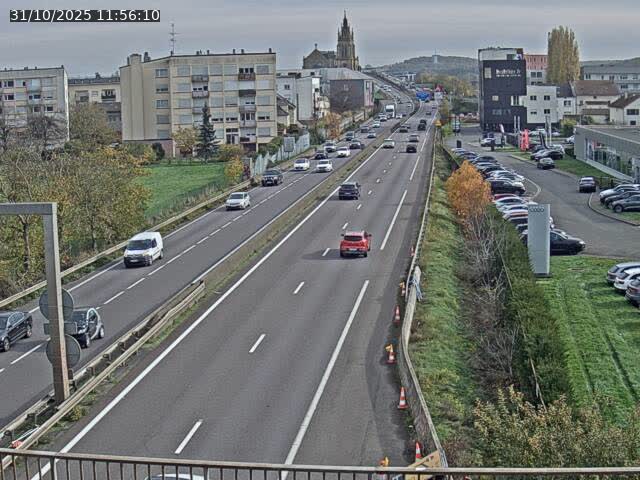 <h2>Caméra autoroute France - A31, Thionville direction Metz</h2>