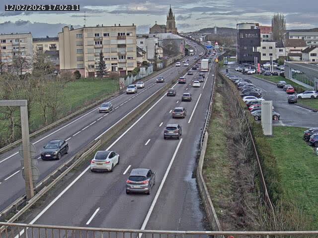<h2>Caméra autoroute France - A31, Thionville direction Metz</h2>