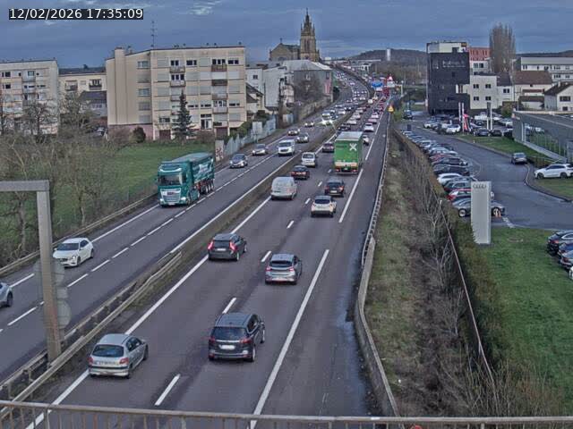 <h2>Caméra autoroute France - A31, Thionville direction Metz</h2>