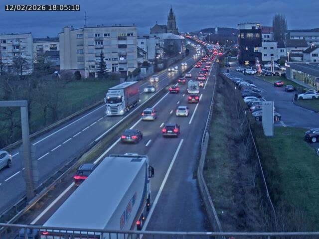 <h2>Caméra autoroute France - A31, Thionville direction Metz</h2>