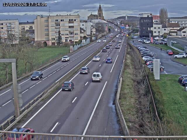 <h2>Caméra autoroute France - A31, Thionville direction Metz</h2>