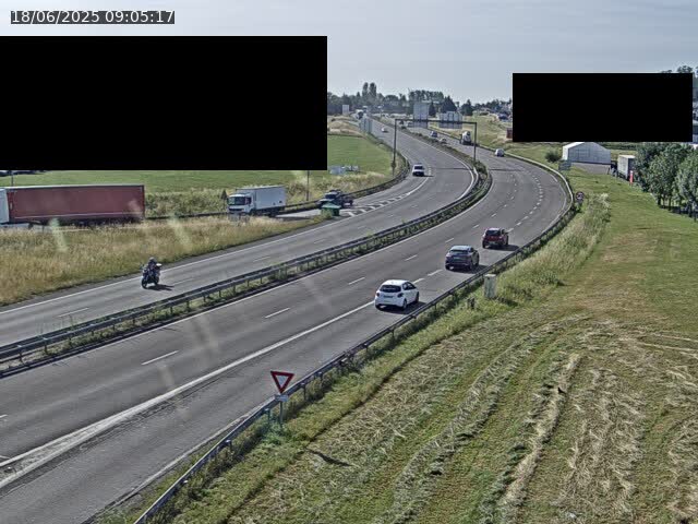 Webcam à Vesoul dans le quartier Grand Miselot à la jonction entre la N19 et la D457