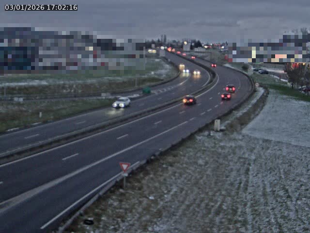 Webcam à Vesoul dans le quartier Grand Miselot à la jonction entre la N19 et la D457