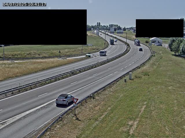 Webcam à Vesoul dans le quartier Grand Miselot à la jonction entre la N19 et la D457