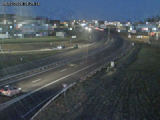 Webcam à Vesoul dans le quartier Grand Miselot à la jonction entre la N19 et la D457