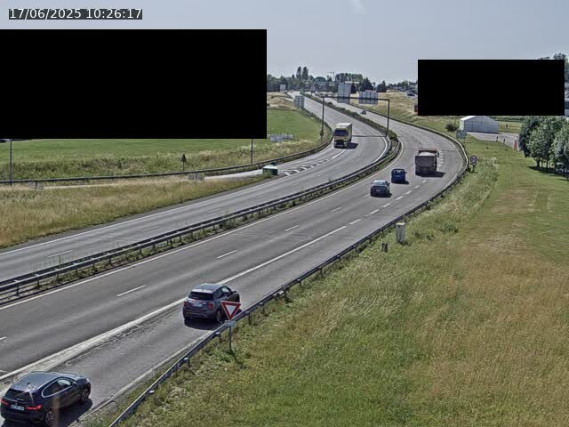 Webcam à Vesoul dans le quartier Grand Miselot à la jonction entre la N19 et la D457