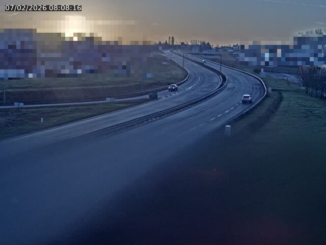 Webcam à Vesoul dans le quartier Grand Miselot à la jonction entre la N19 et la D457