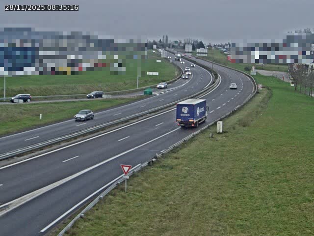 Webcam à Vesoul dans le quartier Grand Miselot à la jonction entre la N19 et la D457