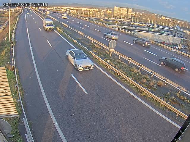 Caméra autoroute France - A31, Yutz direction Metz