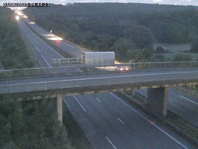 Caméra autoroute France - A31, Zoufftgen direction Luxembourg-ville, à la frontière entre la France et le Luxembourg
