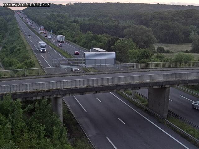 Caméra autoroute France - A31, Zoufftgen direction Luxembourg-ville, à la frontière entre la France et le Luxembourg