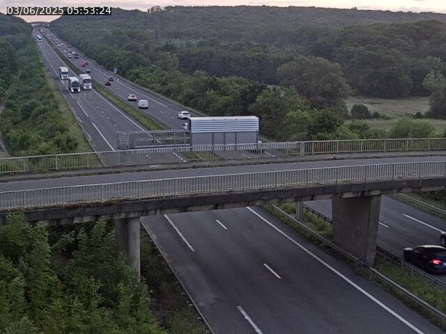Caméra autoroute France - A31, Zoufftgen direction Luxembourg-ville, à la frontière entre la France et le Luxembourg