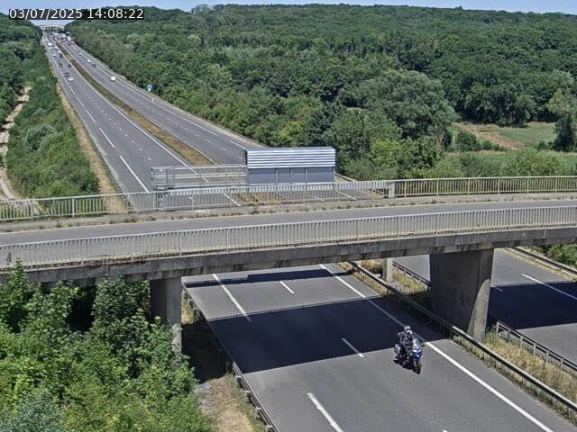 Caméra autoroute France - A31, Zoufftgen direction Luxembourg-ville, à la frontière entre la France et le Luxembourg
