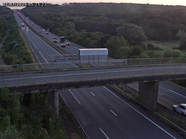 Caméra autoroute France - A31, Zoufftgen direction Luxembourg-ville, à la frontière entre la France et le Luxembourg