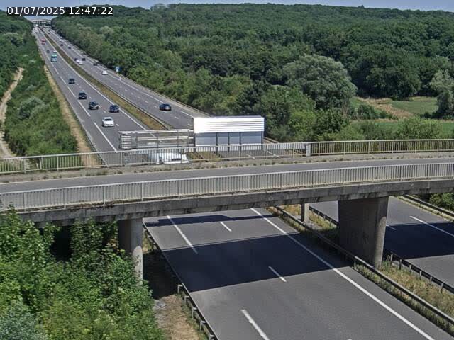 Caméra autoroute France - A31, Zoufftgen direction Luxembourg-ville, à la frontière entre la France et le Luxembourg
