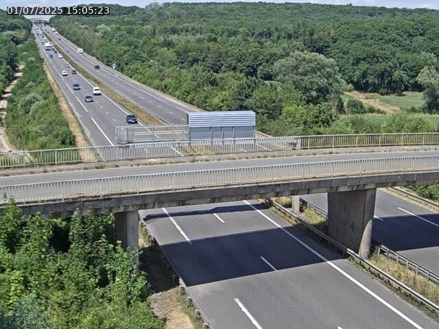 Caméra autoroute France - A31, Zoufftgen direction Luxembourg-ville, à la frontière entre la France et le Luxembourg