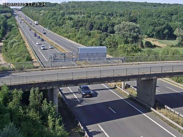 Caméra autoroute France - A31, Zoufftgen direction Luxembourg-ville, à la frontière entre la France et le Luxembourg