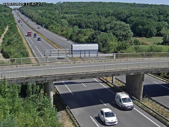 Caméra autoroute France - A31, Zoufftgen direction Luxembourg-ville, à la frontière entre la France et le Luxembourg