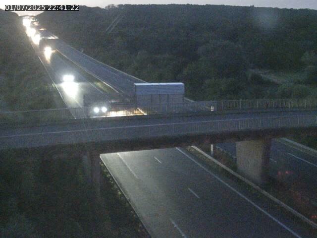 Caméra autoroute France - A31, Zoufftgen direction Luxembourg-ville, à la frontière entre la France et le Luxembourg