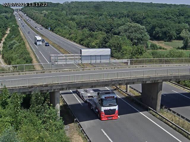 Caméra autoroute France - A31, Zoufftgen direction Luxembourg-ville, à la frontière entre la France et le Luxembourg