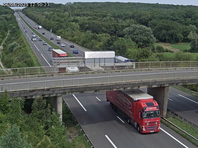Caméra autoroute France - A31, Zoufftgen direction Luxembourg-ville, à la frontière entre la France et le Luxembourg