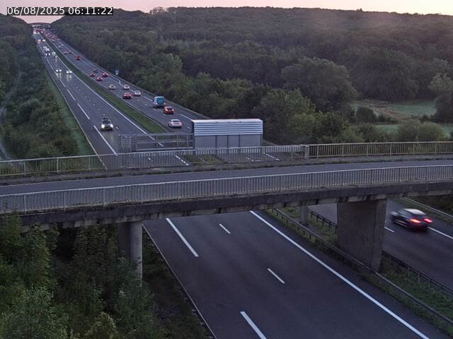 Caméra autoroute France - A31, Zoufftgen direction Luxembourg-ville, à la frontière entre la France et le Luxembourg