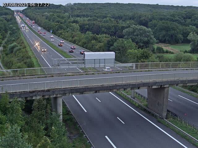 Caméra autoroute France - A31, Zoufftgen direction Luxembourg-ville, à la frontière entre la France et le Luxembourg