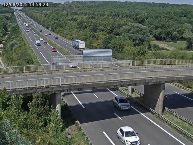 Caméra autoroute France - A31, Zoufftgen direction Luxembourg-ville, à la frontière entre la France et le Luxembourg