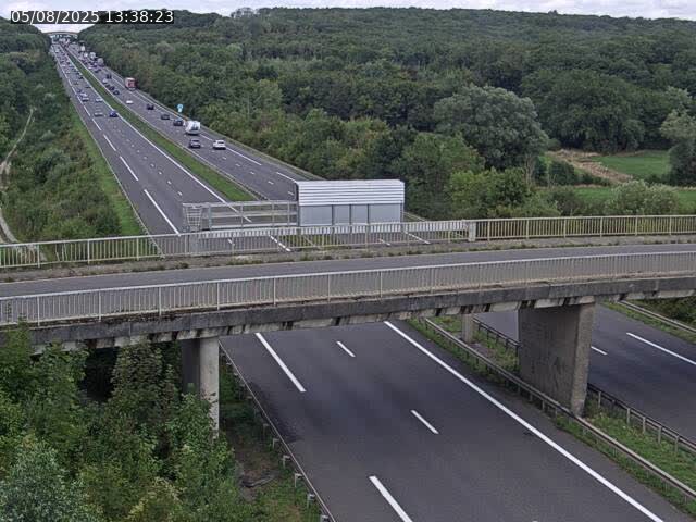 Caméra autoroute France - A31, Zoufftgen direction Luxembourg-ville, à la frontière entre la France et le Luxembourg