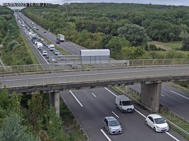 <h2>Caméra autoroute France - A31, Zoufftgen direction Luxembourg-ville, à la frontière entre la France et le Luxembourg</h2>