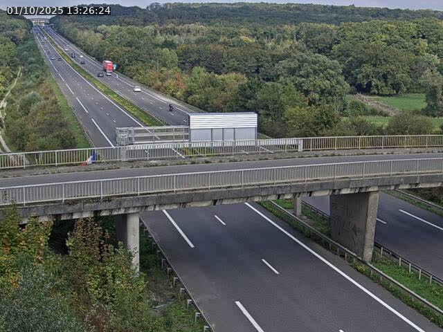 Caméra autoroute France - A31, Zoufftgen direction Luxembourg-ville, à la frontière entre la France et le Luxembourg
